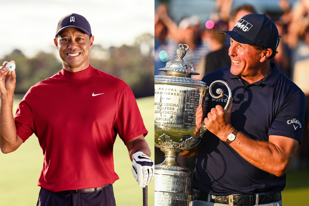 Tiger Woods y Phil Mickelson, dentro del PGA Championship