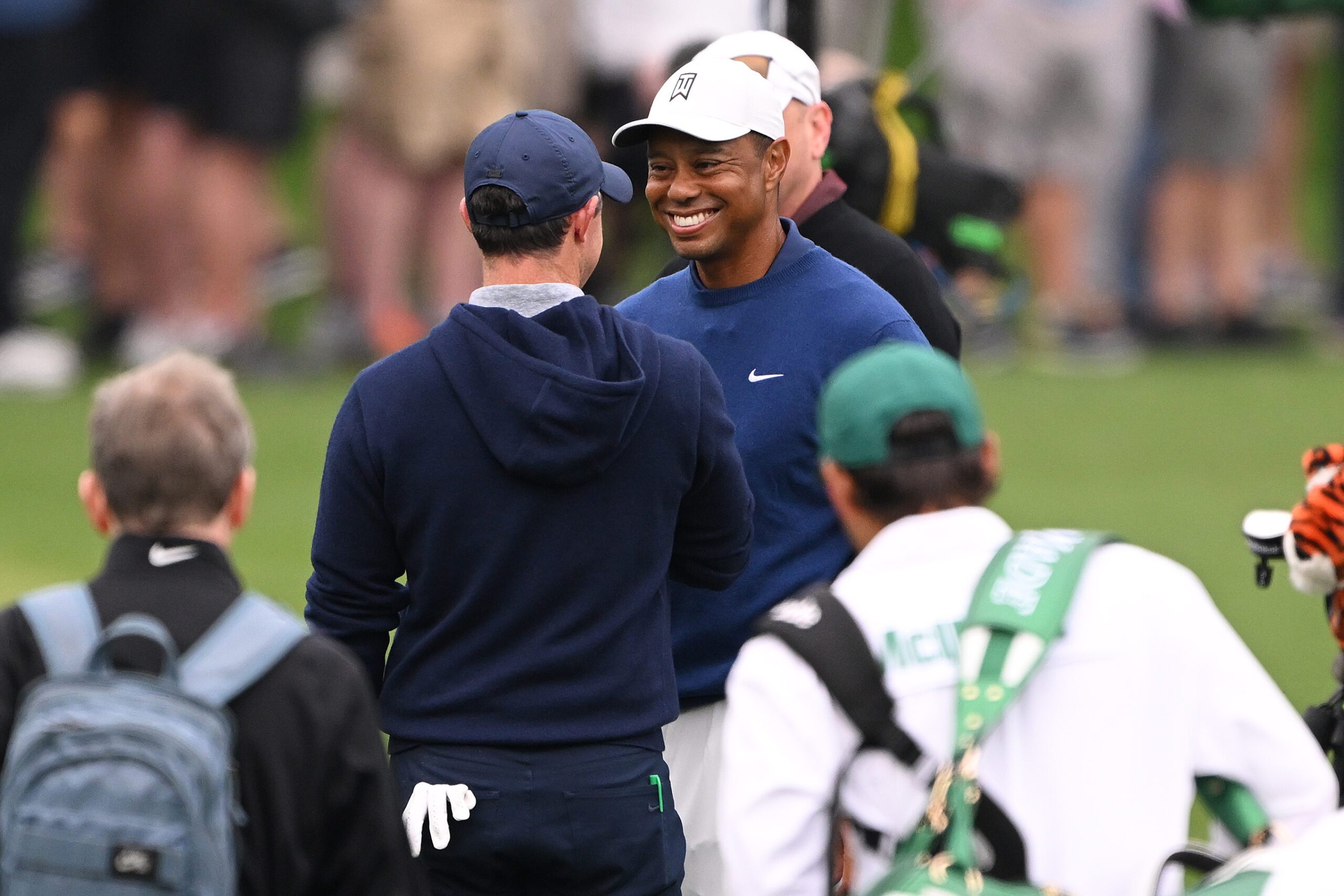 Tiger Woods y Rory McIlroy practican juntos en Augusta National