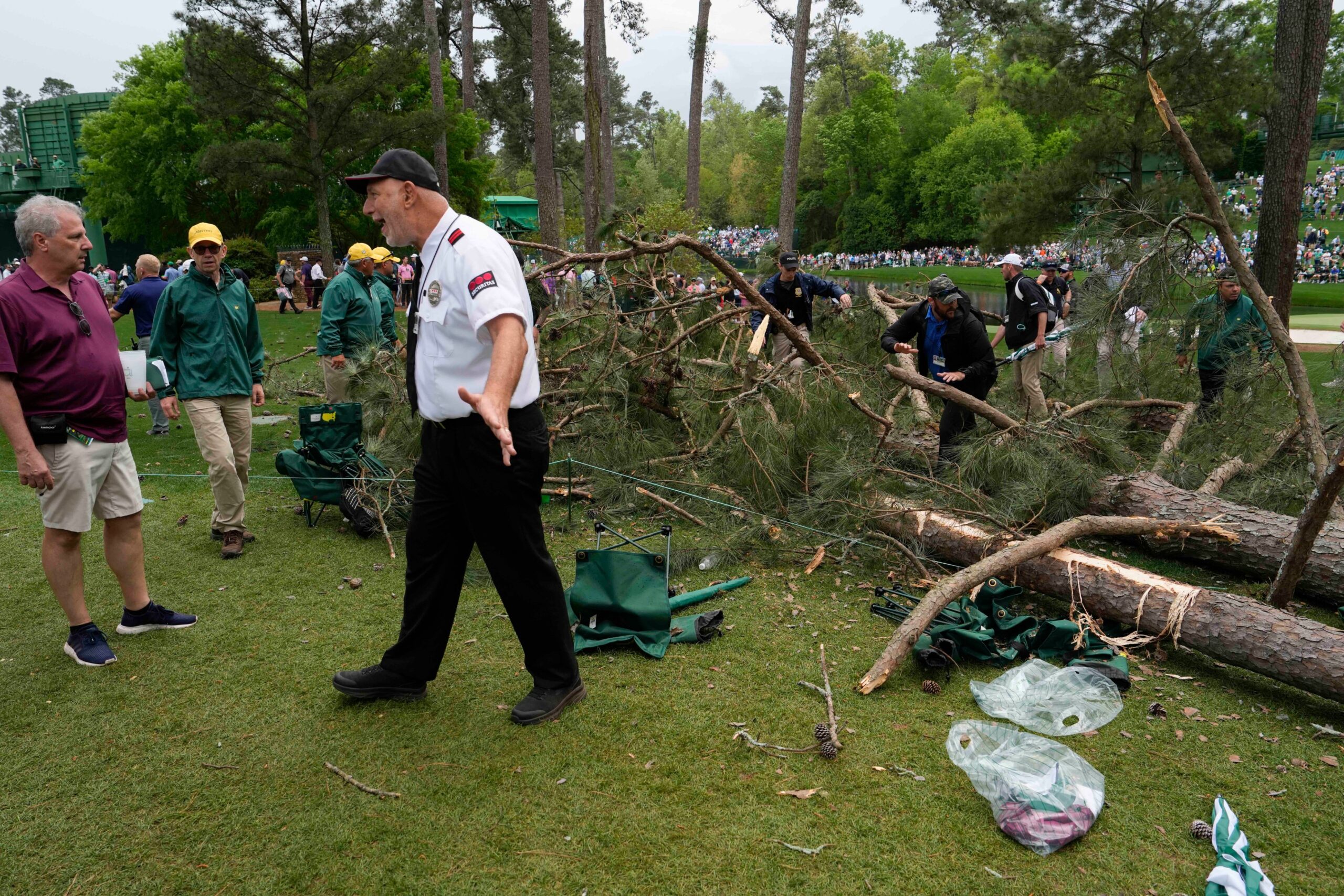 #VIDEO. Árbol se desploma en el Augusta National