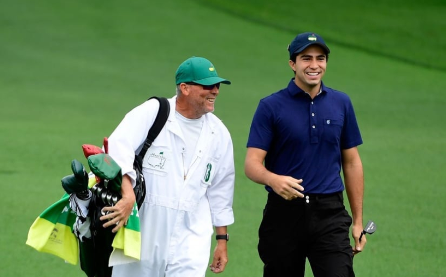 Álvaro Ortiz da experiencia a Santiago de la Fuente en Augusta National