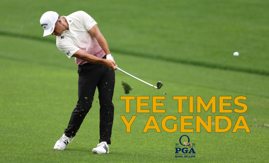 Tee Times y Agenda para ver el PGA Championship