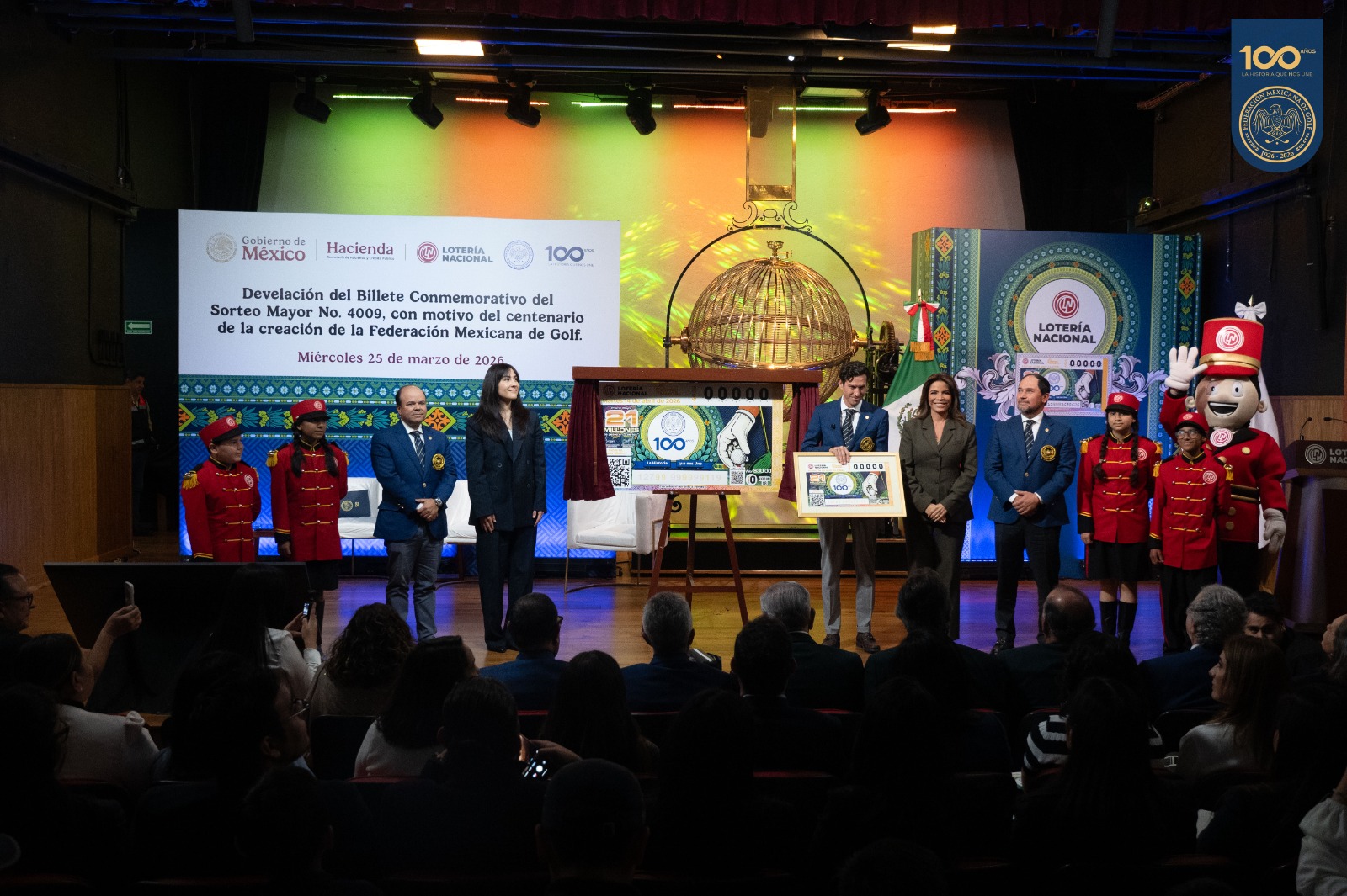 Presentan Boleto conmemorativo del Centenario FMG