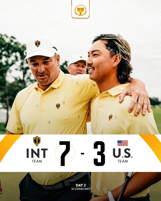 Internacionales barren a Estados Unidos en Presidents Cup